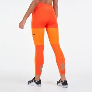 Women's Nike Tech Pack Running Tights Leggings Orange Training New Large